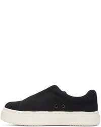 schwarze Slip-On Sneakers aus Wildleder von Eytys