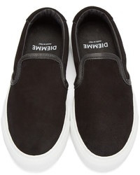 schwarze Slip-On Sneakers aus Wildleder von Diemme