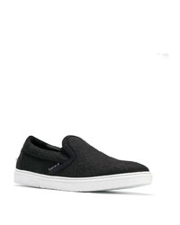 schwarze Slip-On Sneakers aus Wildleder von Jimmy Choo