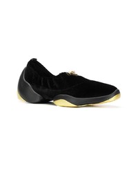 schwarze Slip-On Sneakers aus Wildleder von Giuseppe Zanotti Design