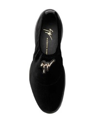 schwarze Slip-On Sneakers aus Wildleder von Giuseppe Zanotti Design