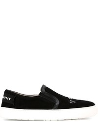 schwarze Slip-On Sneakers aus Wildleder von Markus Lupfer