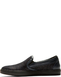 schwarze Slip-On Sneakers aus Wildleder von Jimmy Choo