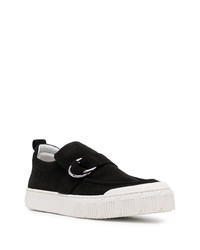 schwarze Slip-On Sneakers aus Wildleder von Pierre Hardy