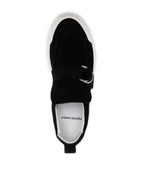 schwarze Slip-On Sneakers aus Wildleder von Pierre Hardy