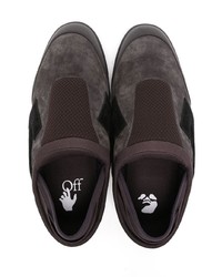 schwarze Slip-On Sneakers aus Wildleder von Off-White