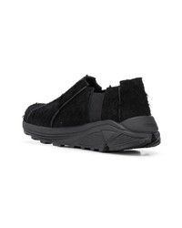 schwarze Slip-On Sneakers aus Wildleder von Hender Scheme