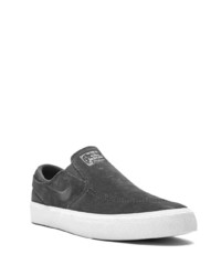 schwarze Slip-On Sneakers aus Wildleder von Nike