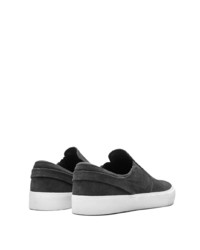 schwarze Slip-On Sneakers aus Wildleder von Nike