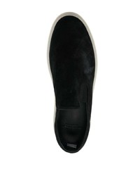 schwarze Slip-On Sneakers aus Wildleder von Officine Creative