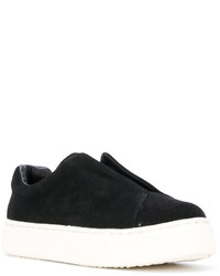 schwarze Slip-On Sneakers aus Wildleder von Eytys