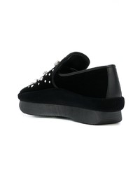 schwarze Slip-On Sneakers aus Wildleder von Giuseppe Zanotti Design