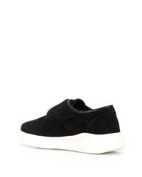 schwarze Slip-On Sneakers aus Wildleder von Giuseppe Zanotti