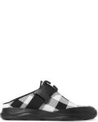 schwarze Slip-On Sneakers mit Vichy-Muster von Christopher Kane