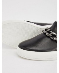 schwarze Slip-On Sneakers von Bianco