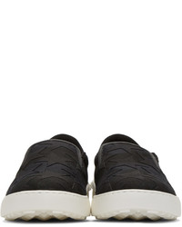 schwarze Slip-On Sneakers von Valentino