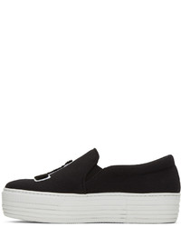 schwarze Slip-On Sneakers von Joshua Sanders