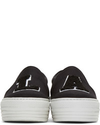 schwarze Slip-On Sneakers von Joshua Sanders