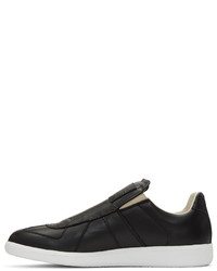 schwarze Slip-On Sneakers von Maison Margiela