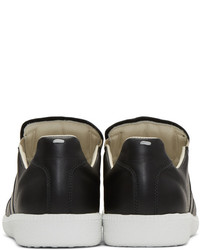 schwarze Slip-On Sneakers von Maison Margiela