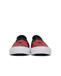 schwarze Slip-On Sneakers von Kenzo