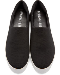 schwarze Slip-On Sneakers von Opening Ceremony