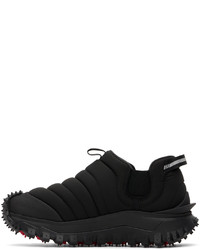schwarze Slip-On Sneakers von Moncler