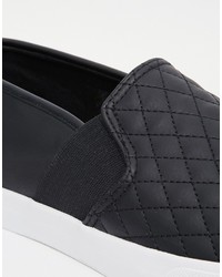 schwarze Slip-On Sneakers von Asos