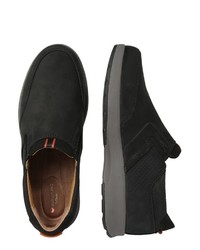 schwarze Slip-On Sneakers von Clarks