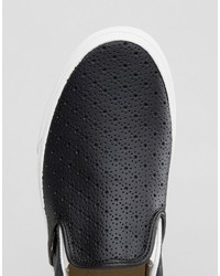 schwarze Slip-On Sneakers von Vans