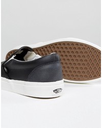 schwarze Slip-On Sneakers von Vans