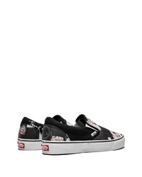 schwarze Slip-On Sneakers von Vans