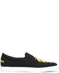 schwarze Slip-On Sneakers von DSQUARED2