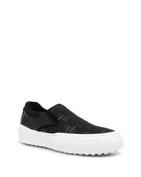 schwarze Slip-On Sneakers von Fendi