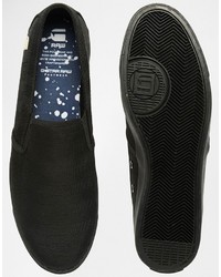 schwarze Slip-On Sneakers von G Star