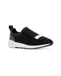 schwarze Slip-On Sneakers von Sergio Rossi