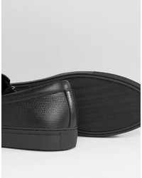 schwarze Slip-On Sneakers von Hugo Boss