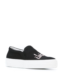 schwarze Slip-On Sneakers von Joshua Sanders