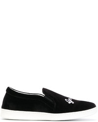 schwarze Slip-On Sneakers von Joshua Sanders