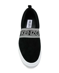 schwarze Slip-On Sneakers von Kenzo