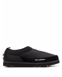 schwarze Slip-On Sneakers von Karl Lagerfeld
