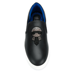 schwarze Slip-On Sneakers von Fendi