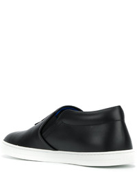 schwarze Slip-On Sneakers von Fendi