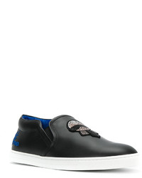 schwarze Slip-On Sneakers von Fendi