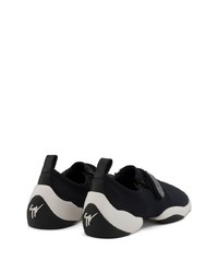 schwarze Slip-On Sneakers von Giuseppe Zanotti