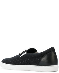 schwarze Slip-On Sneakers von DSQUARED2