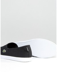 schwarze Slip-On Sneakers von Lacoste