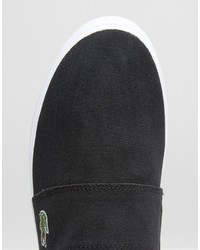 schwarze Slip-On Sneakers von Lacoste