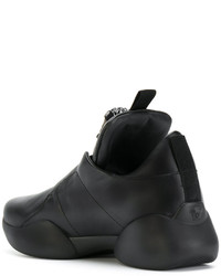 schwarze Slip-On Sneakers von Versace