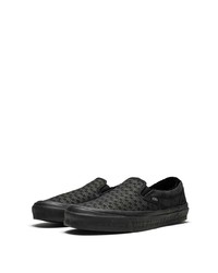 schwarze Slip-On Sneakers von Vans